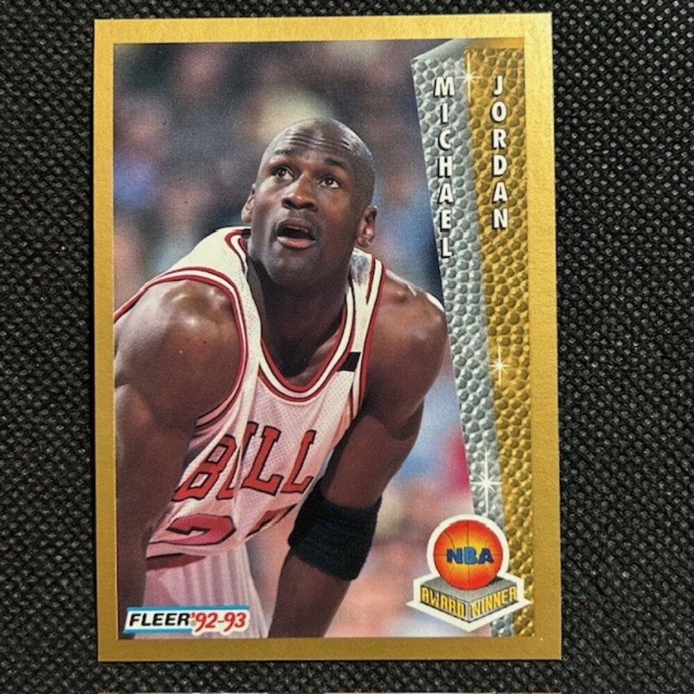Michael Jordan 1992 Fleer Award Winner Card # 246 Chicago Bulls HOF